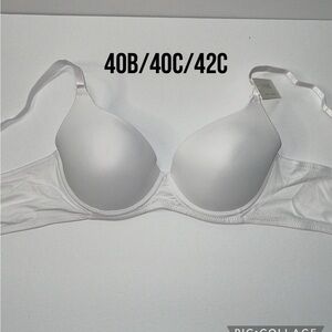 Push Up Light Padded T- Shirt Bra 3 Hooks Underwire. NWT
Size 40B/ 40C/ 42C